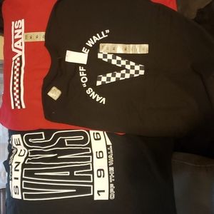 3 Size XL Men's Vans Tshirts